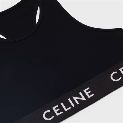 celine technical jersey bra top|Céline Celine Technical Jersey Bra Top Black Cotton ref.920548.